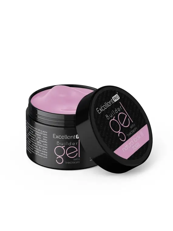 Excellent PRO Builder Gel With Thixotropy Natural Look Rose 50g