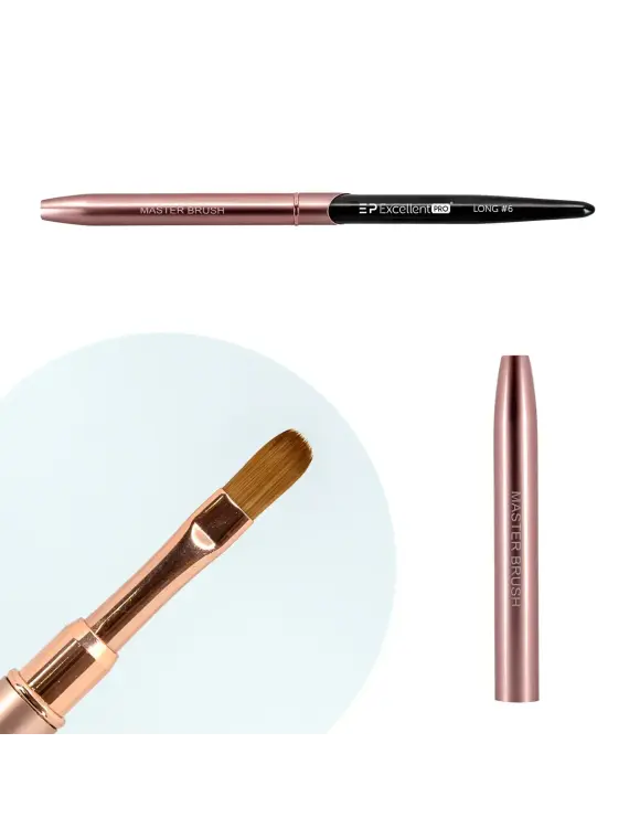 Excellent PRO Pędzelek Long 6 (Pink&Black)