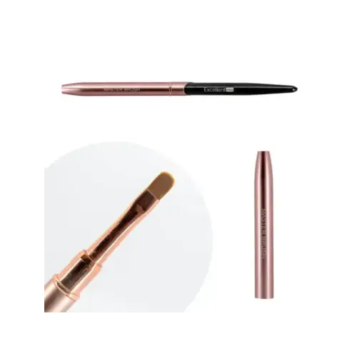 Excellent PRO Pędzelek do żelu 6 Owal (Pink&Black)