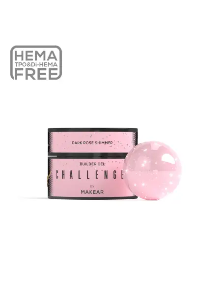 Challengel Shimmer Dark Rose HG15 - żel budujący 15ml
