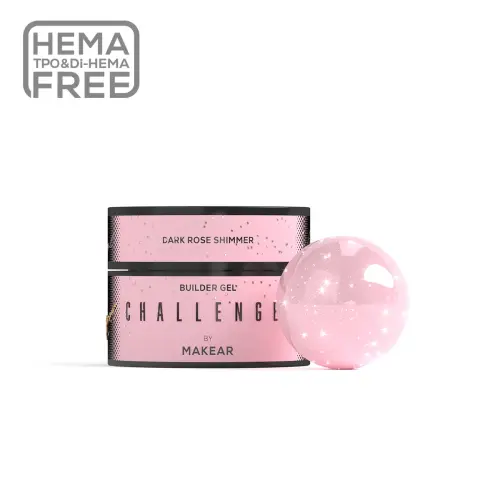 Challengel Shimmer Dark Rose HG15 - żel budujący 50ml