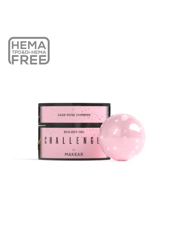 Challengel Shimmer Dark Rose HG15 - żel budujący 50ml