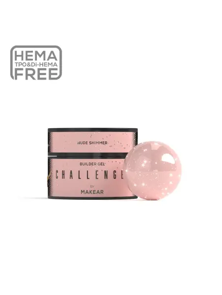 Challengel Shimmer Nude HG16 - żel budujący 15ml