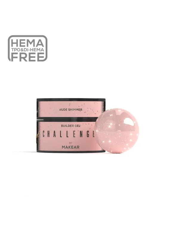 Challengel Shimmer Nude HG16 - żel budujący 50ml