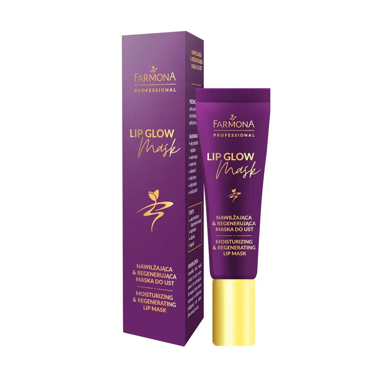 LIP GLOW MASK Nawilżająca&Regenerująca maska do ust 12ml
