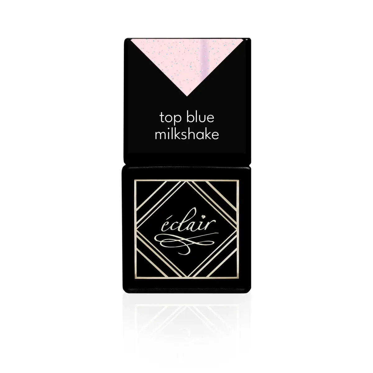 BLUE MILKSHAKE Top No Wipe 7ml - mleczny top hybrydowy z drobinkami