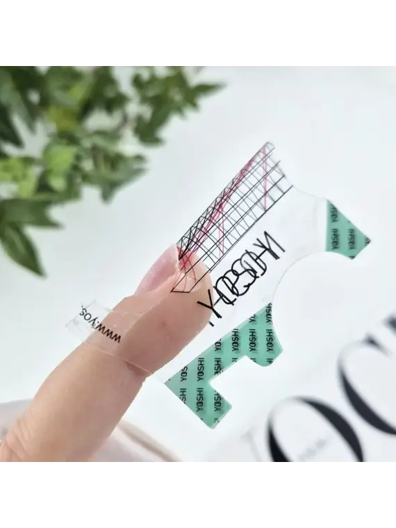 Szablon do przedłużania paznokci TRANSPARENTNY 100 szt.