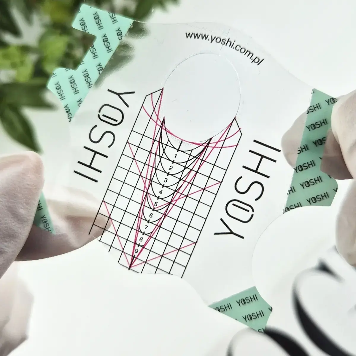 Szablon do przedłużania paznokci TRANSPARENTNY 100 szt.