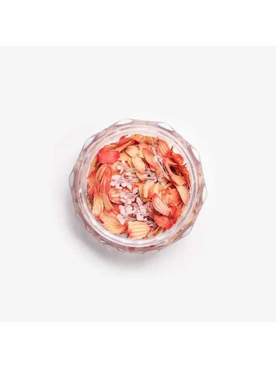Semilac Flower Flakes Coral Blossom