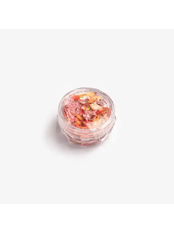 Semilac Flower Flakes Coral Blossom