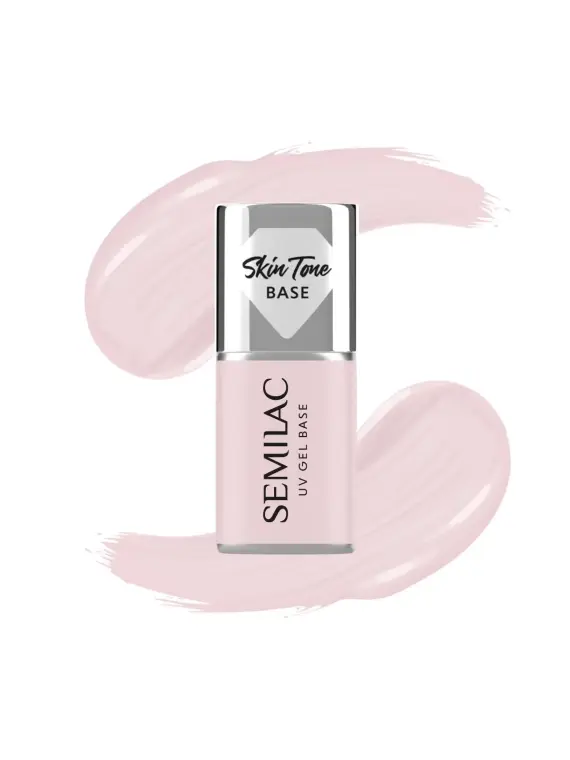 Semilac Baza do Lakierów Hybrydowych Skin Tone Cover Base Rose Beige 7 ml