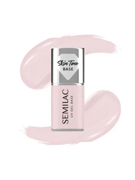 Semilac Baza do Lakierów Hybrydowych Skin Tone Cover Base Rose Beige 7 ml