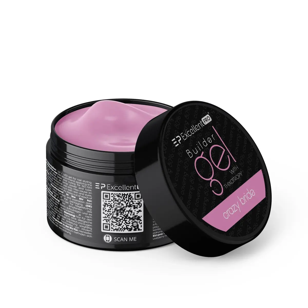 Excellent PRO Builder Gel With Thixotropy Crazy Bride 15g