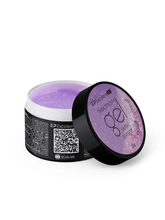 Excellent PRO Thixotropy gel with effect Violet Comet 15g