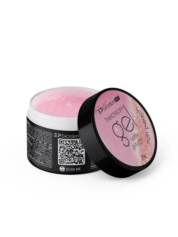 Excellent PRO Thixotropy gel with effect Rich Peach 15g