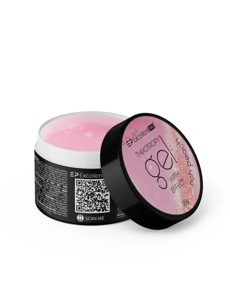 Excellent PRO Thixotropy gel with effect Rich Peach 15g