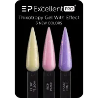 Excellent PRO Thixotropy gel with effect Rich Peach 15g