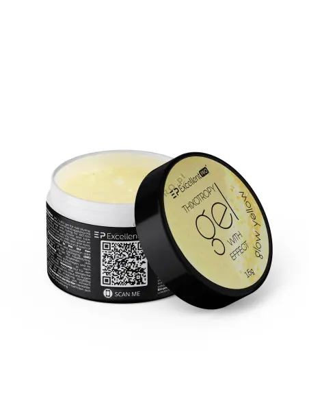 Excellent PRO Thixotropy gel with effect Glow Yellow 15g