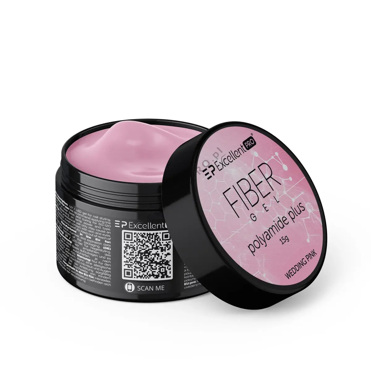 Excellent PRO Fiber Gel Polyamide Plus WEDDING PINK 15g
