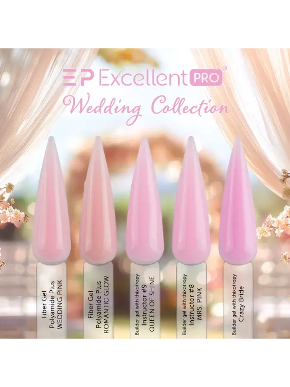 Excellent PRO Fiber Gel Polyamide Plus WEDDING PINK 50g