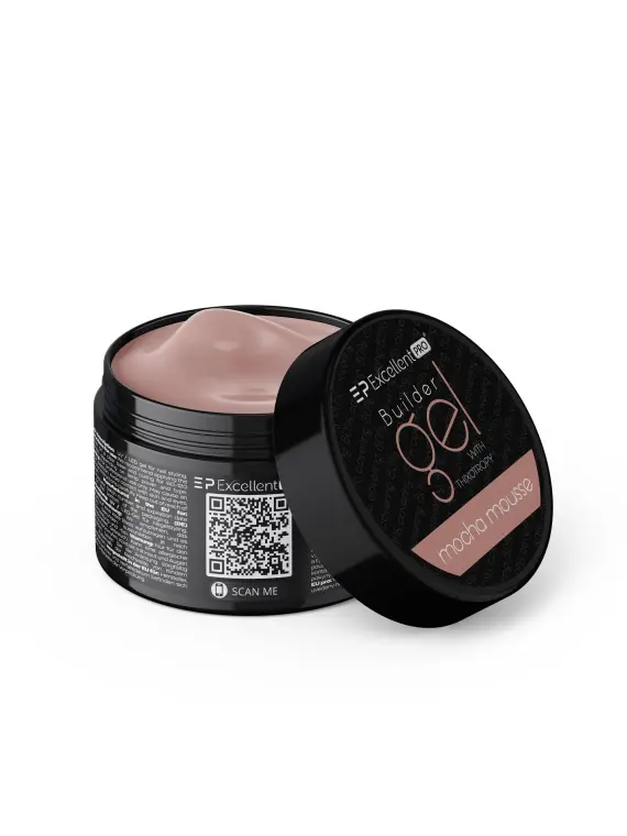 Excellent PRO Builder Gel With Thixotropy Mocha Mousse 50g