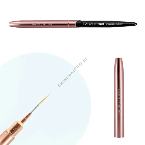 Excellent PRO Pędzelek do zdobień 15mm (Pink & Black)