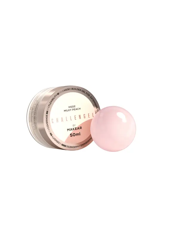 Challengel Milky Peach HG02 - żel budujący 50 ml