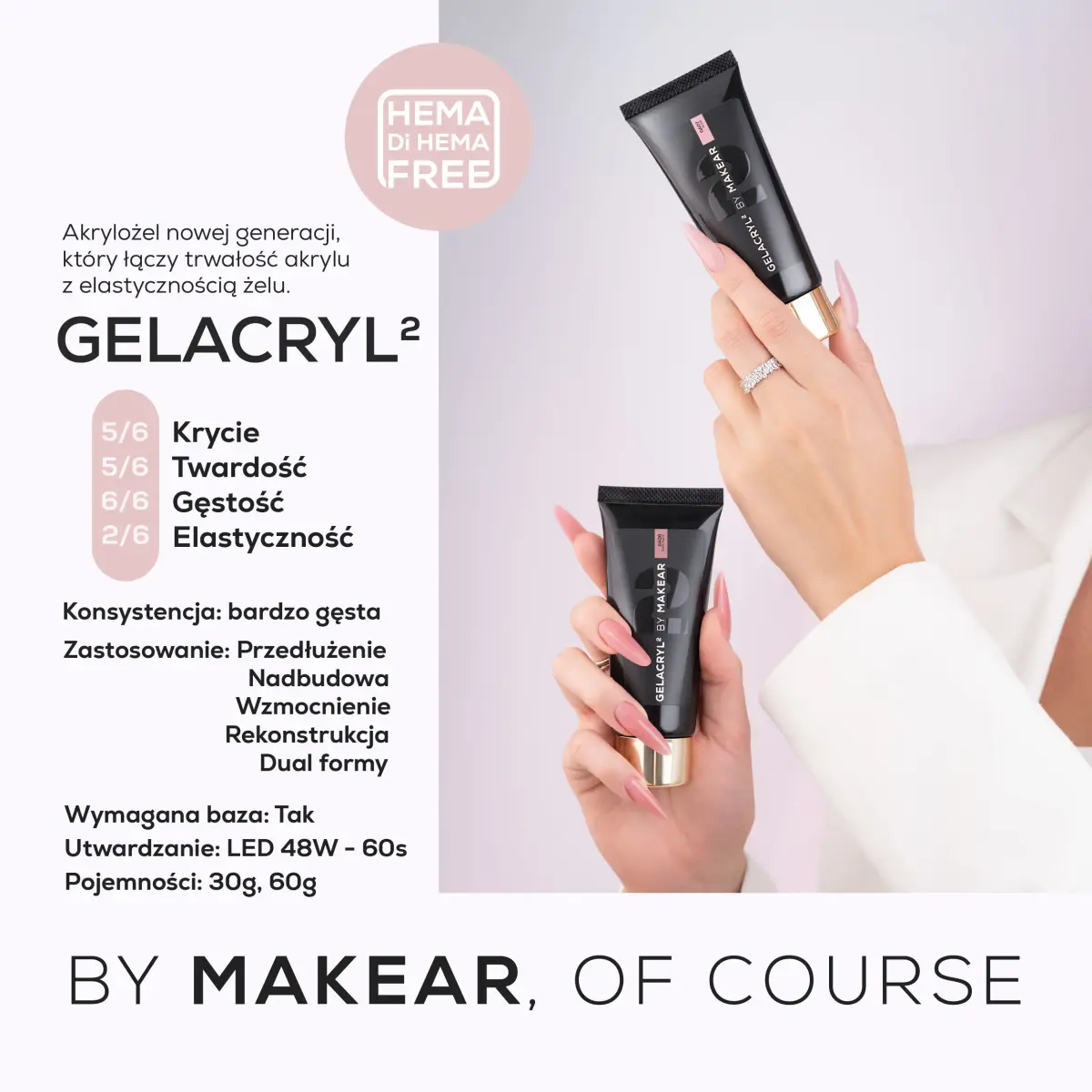 Gelacryl2 Clear GA01 - akrylożel 30 g