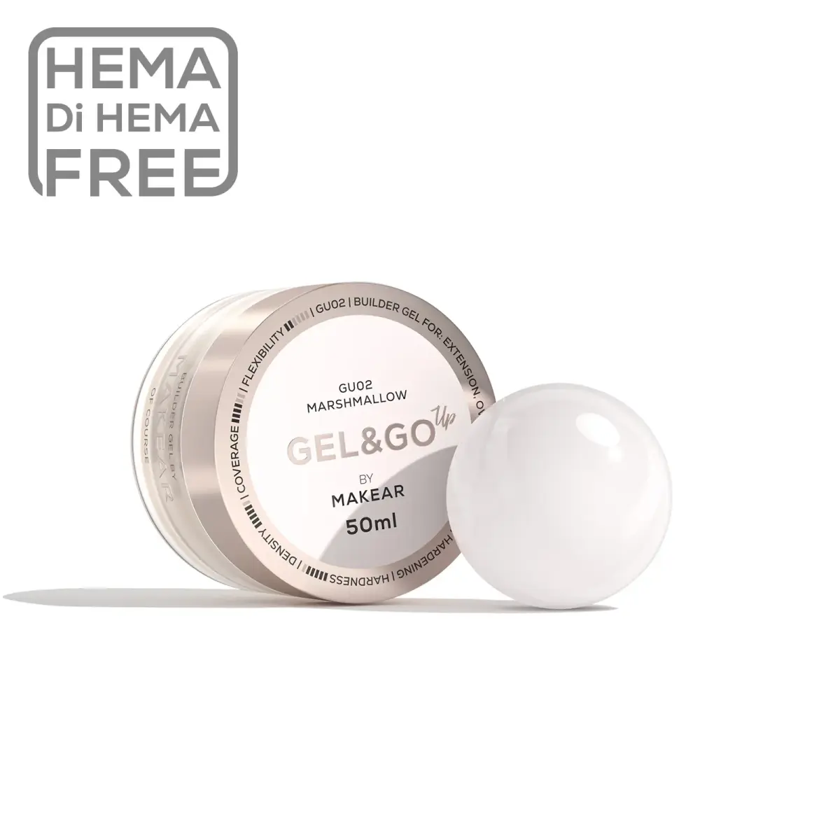 Gel&Go Up Marshmallow GU02 - żel budujący 50 ml