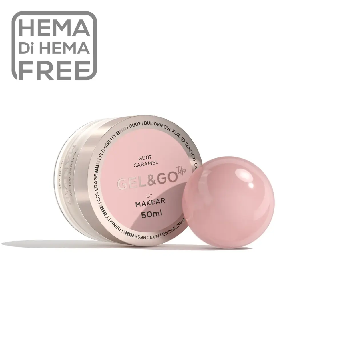 Gel&Go Up Caramel GU07 - żel budujący 50 ml