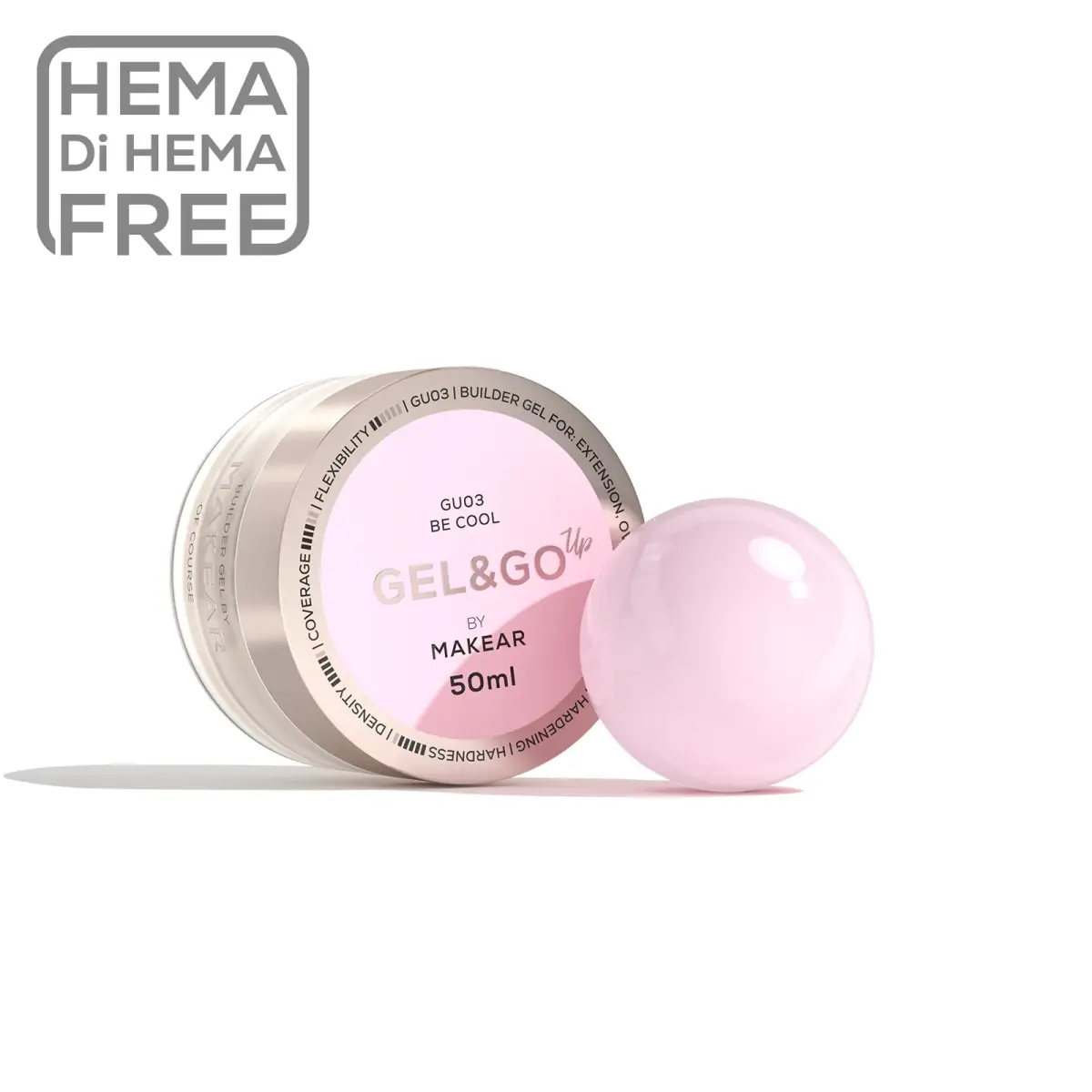 Gel&Go Up Be Cool GU03 - żel budujący 50 ml