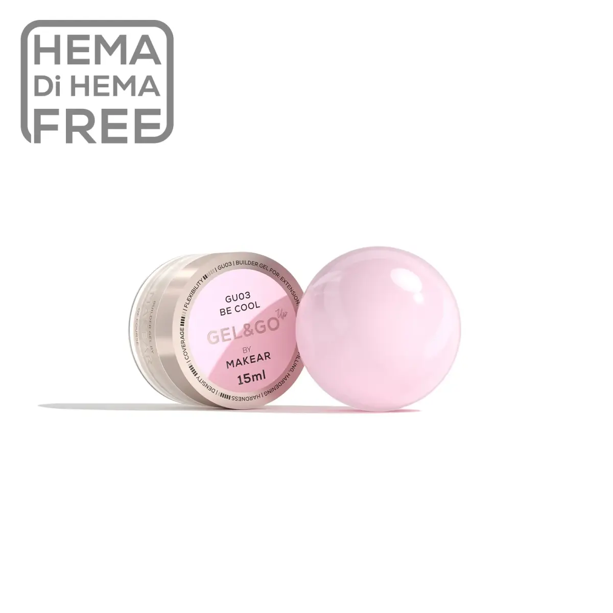 Gel&Go Up Be Cool GU03 - żel budujący 15 ml
