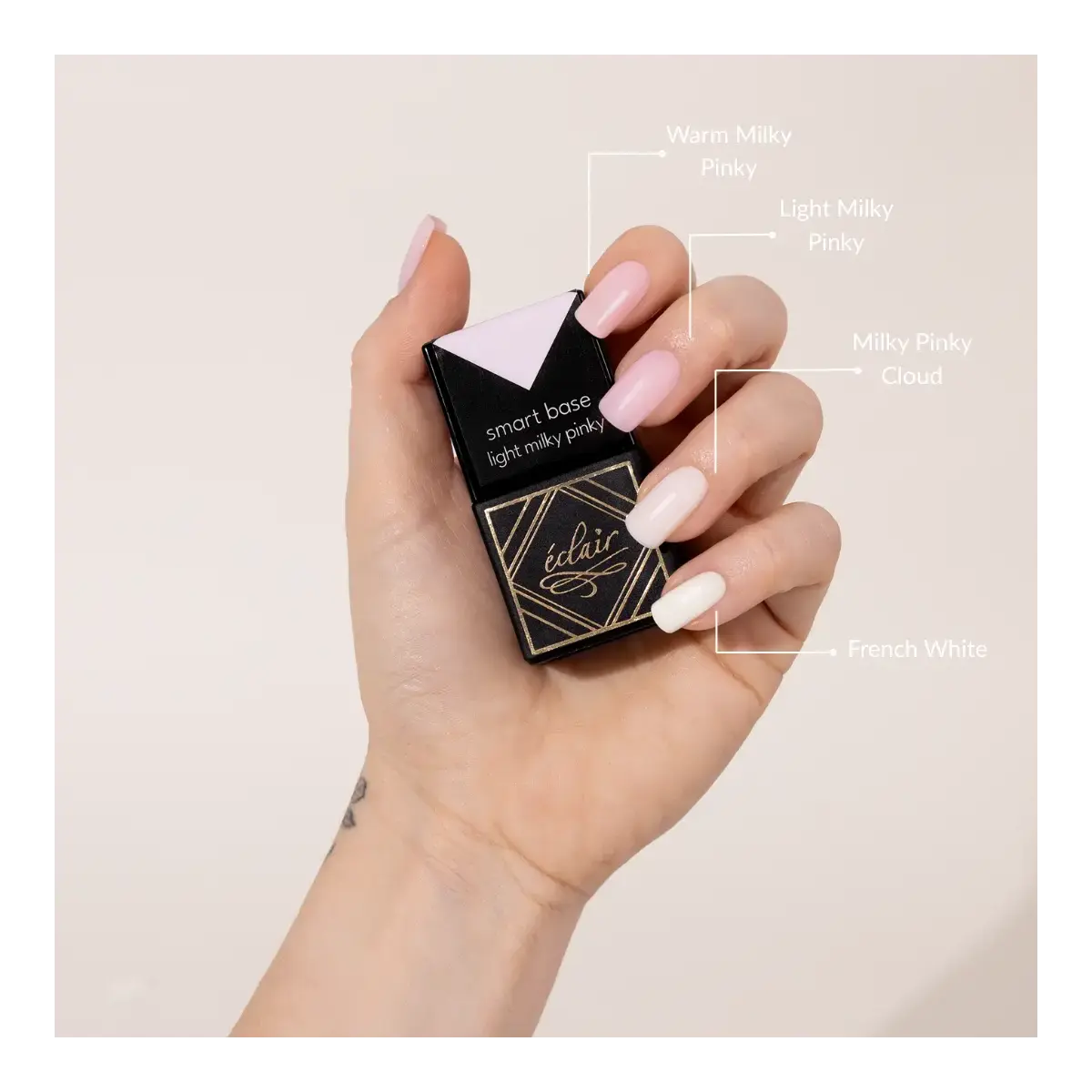 Smart Base WARM MILKY PINKY 7ml - baza hybrydowa