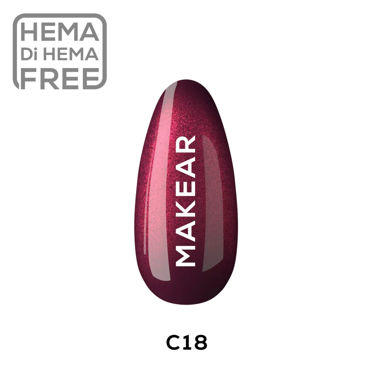 C18 Lakier hybrydowy Makear 8 ml