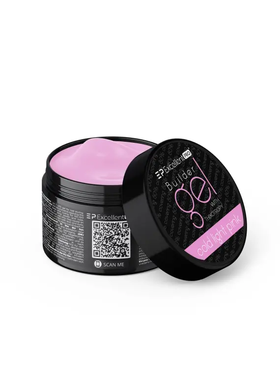 Excellent PRO Builder gel with thixotropy cold light pink 50g