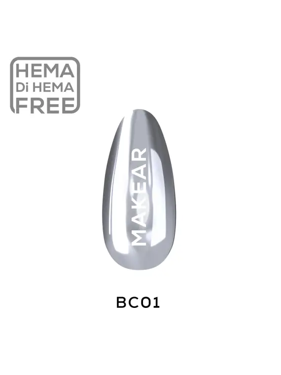 Pyłek w Płynie Chrome Silver MAKEAR BC01 5 ml