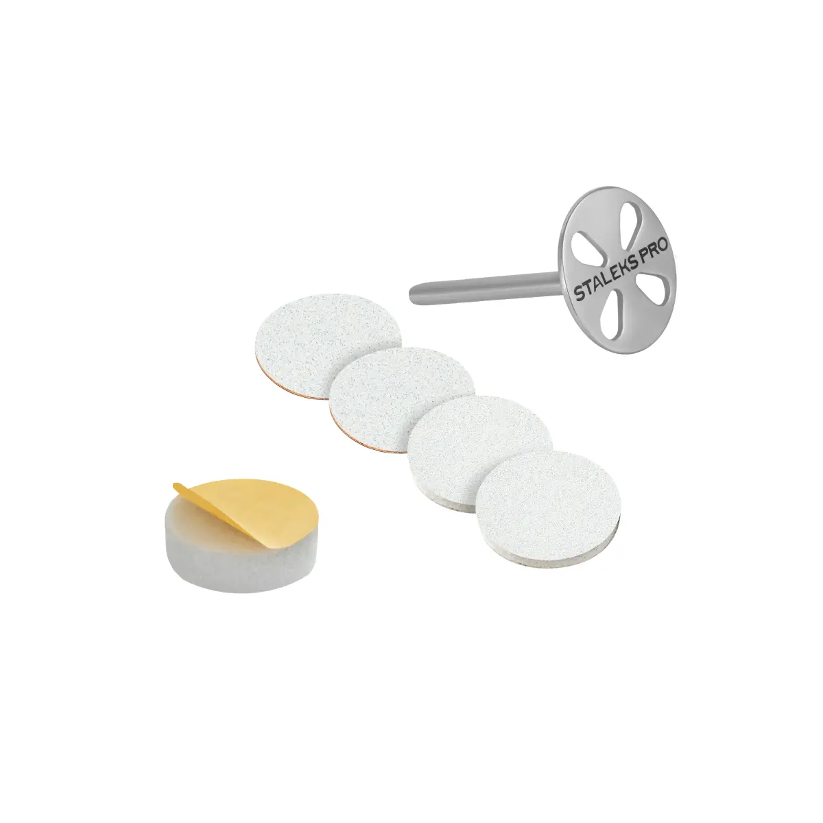 STALEKS EXPERT PODODISC M Wydłużony dysk do pedicure ze wymiennymi pilnikami, 180 grit 20 mm (5 szt.)