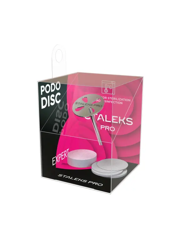 STALEKS EXPERT PODODISC S Dysk do pedicure z wymiennymi pilnikami, 180 grit 15 mm (5 szt.) SKU: PDset-15