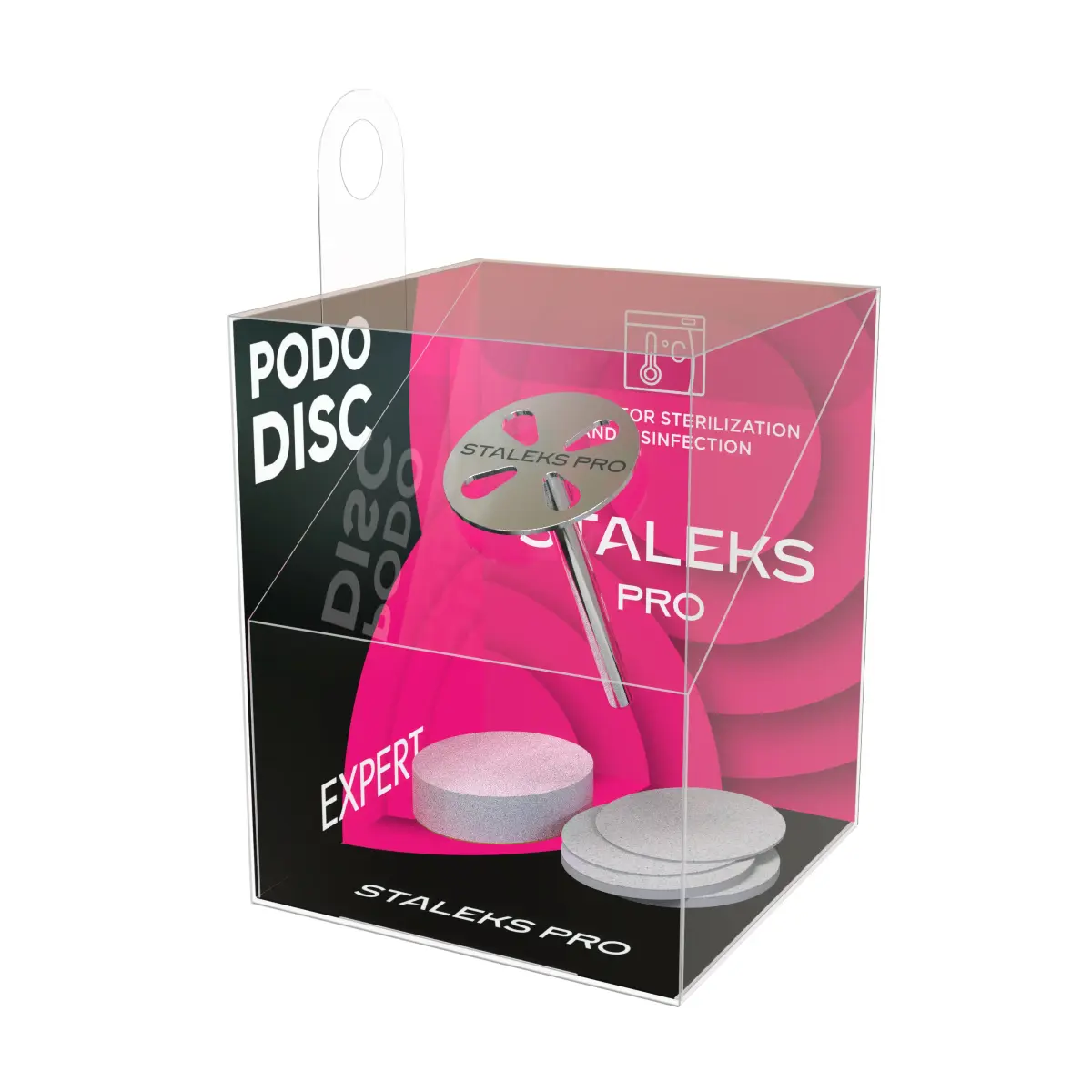 STALEKS EXPERT PODODISC S Dysk do pedicure z wymiennymi pilnikami, 180 grit 15 mm (5 szt.) SKU: PDset-15