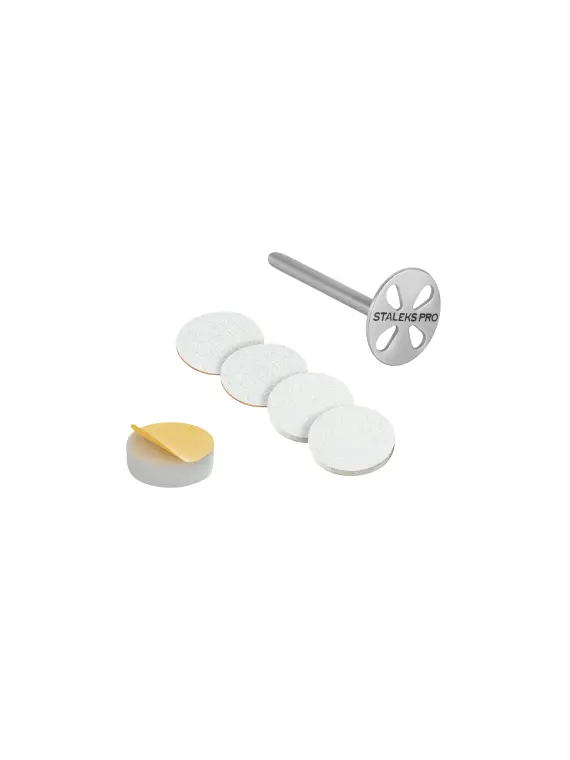 STALEKS EXPERT PODODISC S Wydłużony dysk do pedicure ze wymiennymi pilnikami, 180 grit 15 mm (5 szt.)