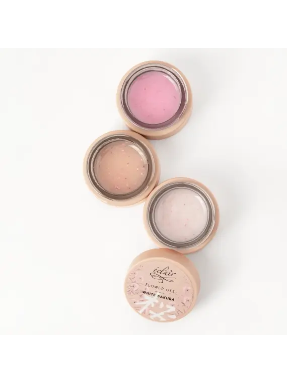 Flower Gel PINK SAKURA 30g - żel budujący z kwiatkami