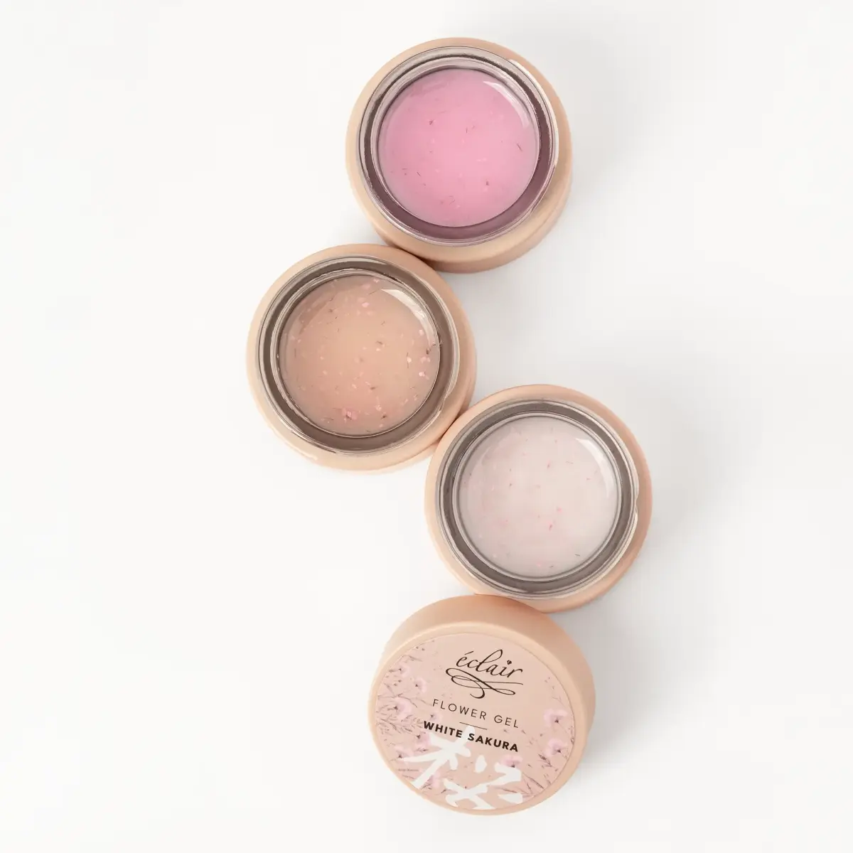 Flower Gel PINK SAKURA 30g - żel budujący z kwiatkami