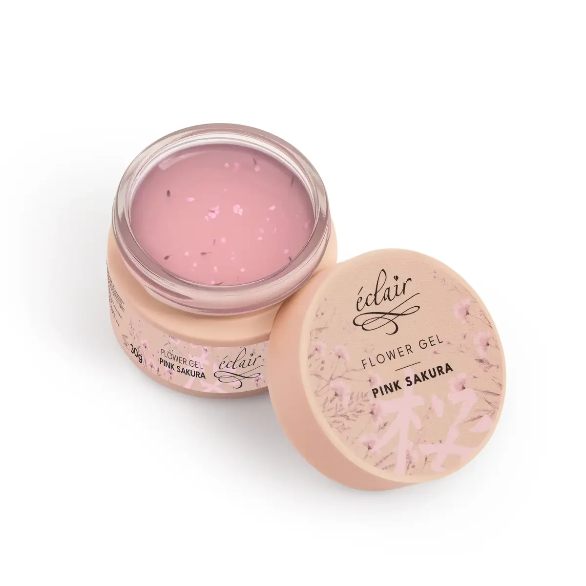 Flower Gel PINK SAKURA 30g - żel budujący z kwiatkami
