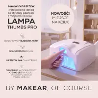 Lampa UV/LED MAKEAR Thumbs Pro 72 W z osobną strefą na kciuk
