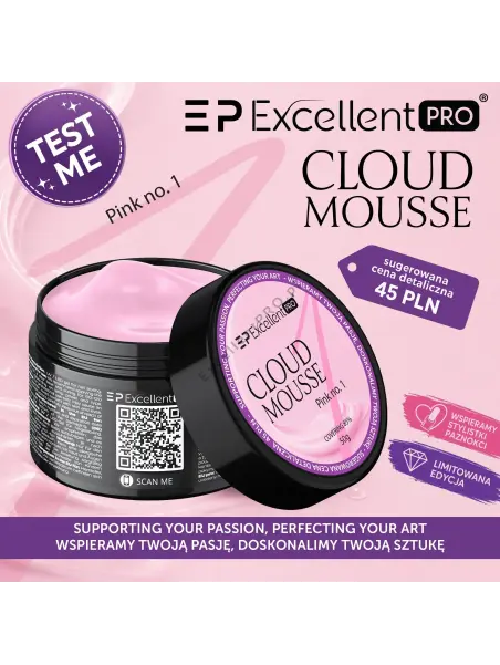 Excellent PRO Cloud Mousse Pink no. 1 50g