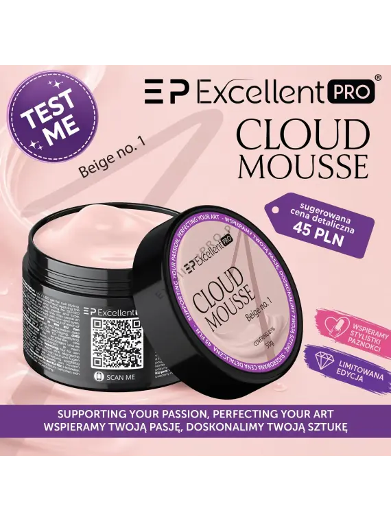 Excellent PRO Cloud Mousse Beige no. 1 50g