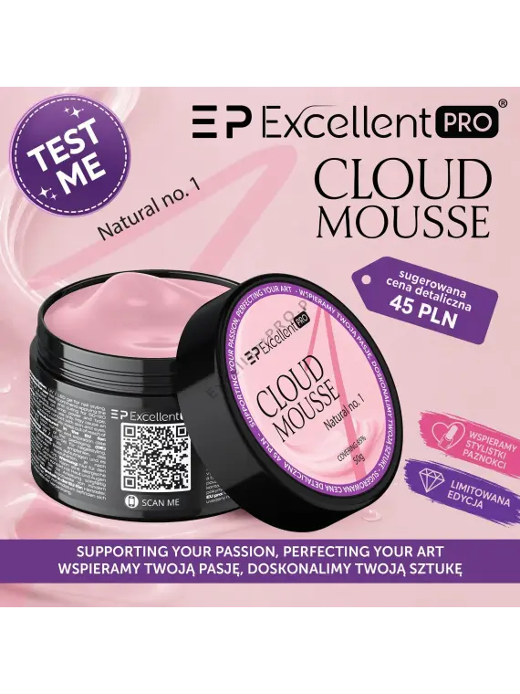 Excellent PRO Cloud Mousse Natural no. 1 50g