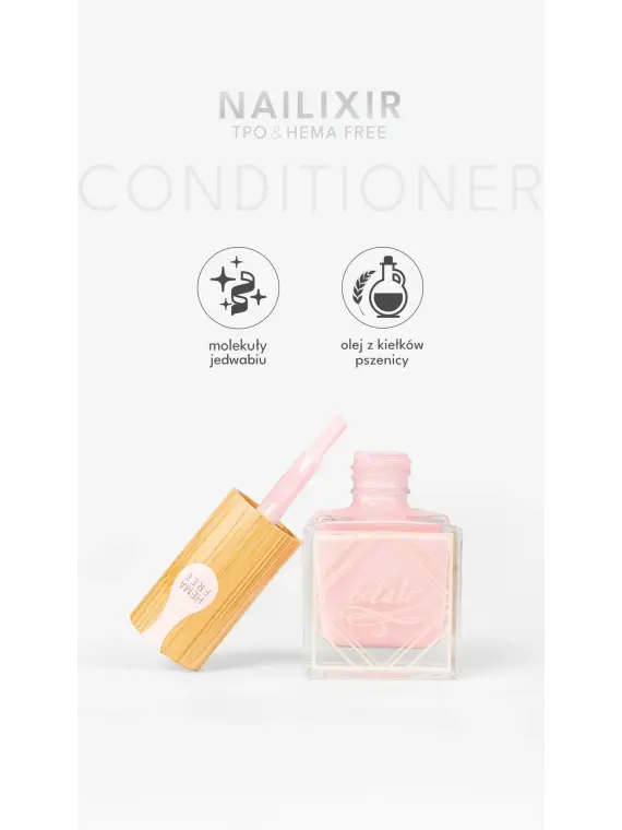 Nailixir PINK INTENSE 10ml - odżywka do paznokci w lakierze