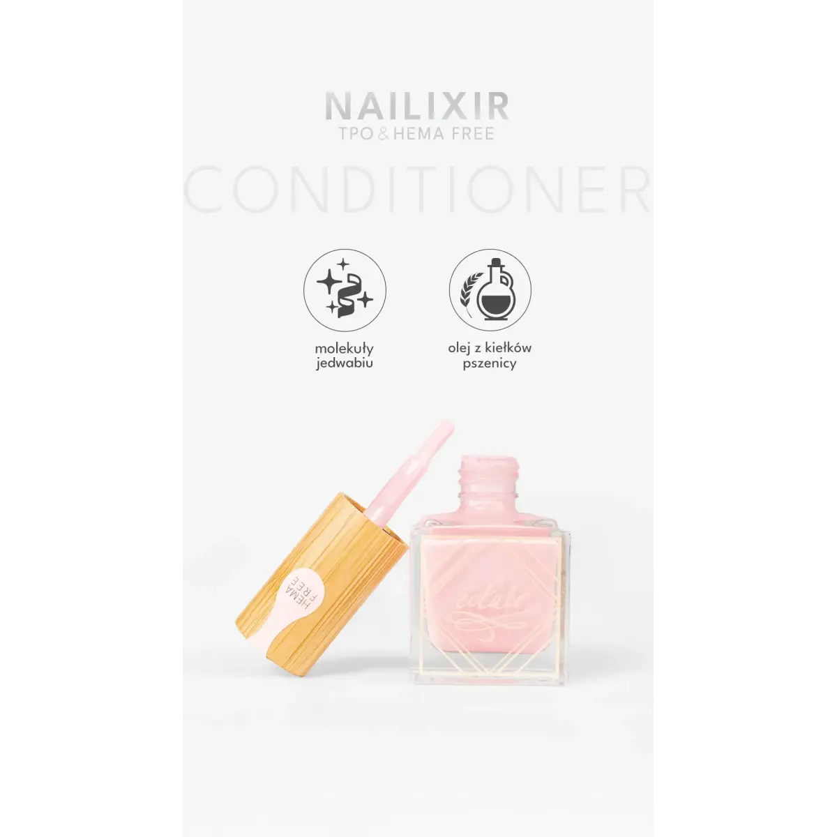 Nailixir PINK INTENSE 10ml - odżywka do paznokci w lakierze