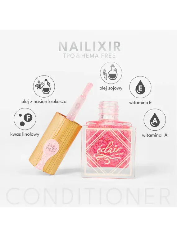 Nailixir PINK OCEAN 10ml - odżywka do paznokci w lakierze